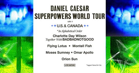 daniel caesar utah|Daniel Caesar Announces ‘Superpowers World Tour.